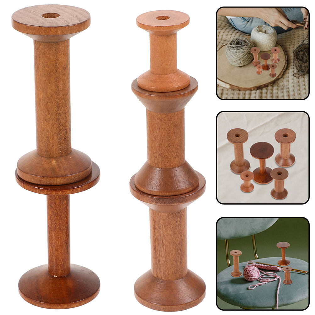 Thread Bobbins Empty - 7Pcs Wood Spools Empty Thread Bobbins