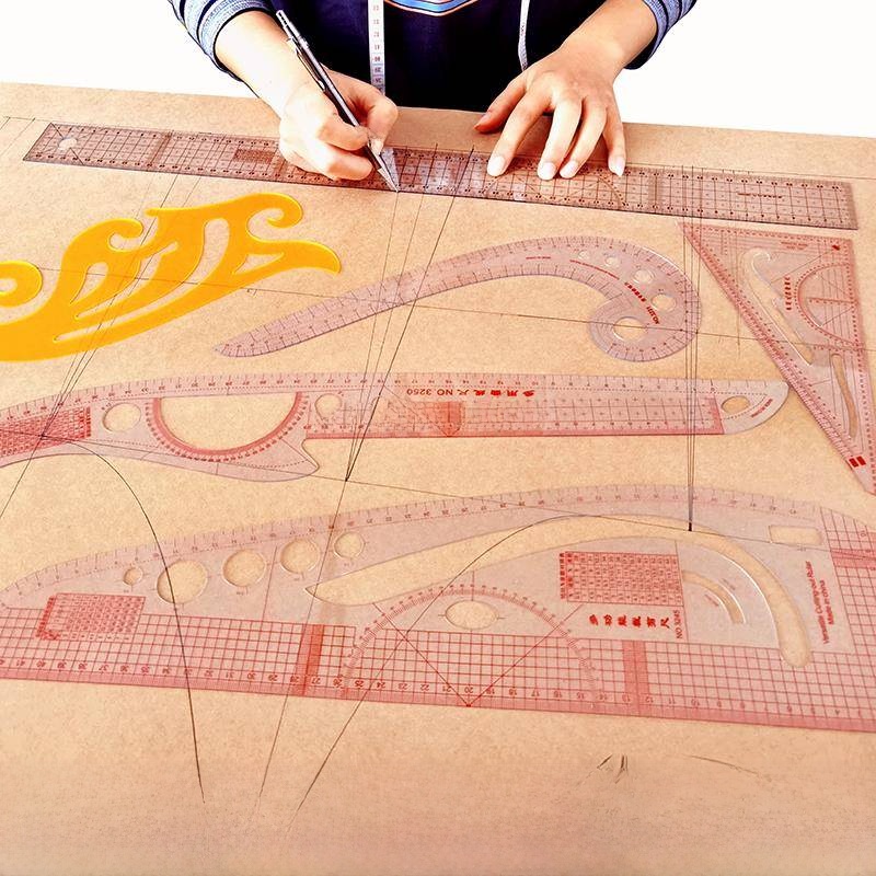 Sewing Garments - Multi-Functional Pattern Making Ruler for Garment