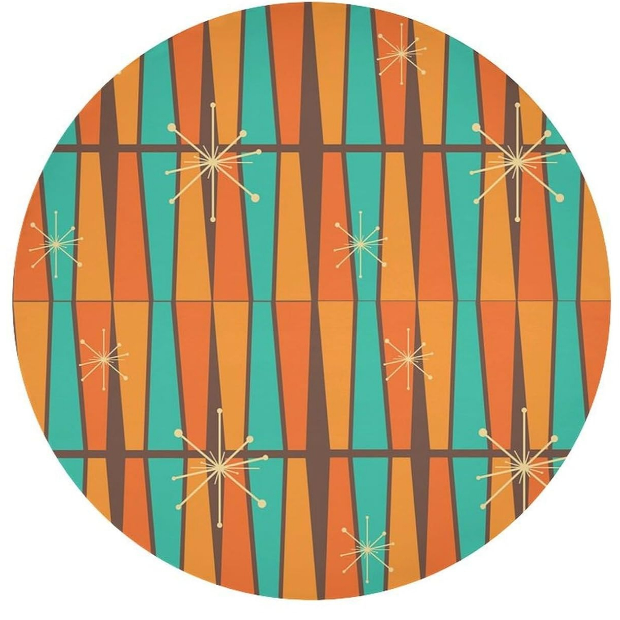 Mid Century Modern Orange Yell - Century Textile & Sewing Supply By Owner 评论和价格