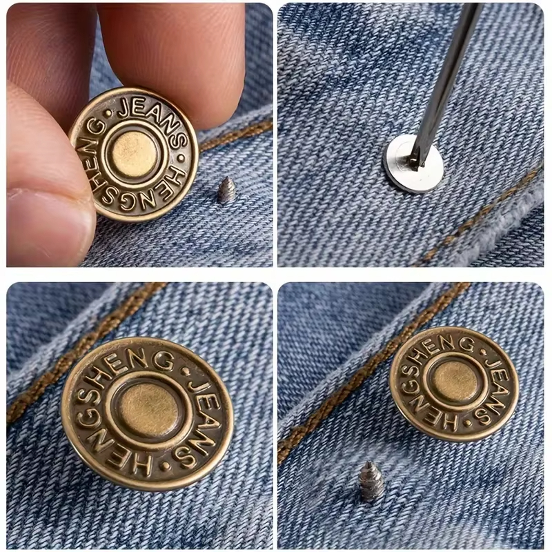 10Pcs Nail Free Bronze Denim P - Button Hole Cutter 评论和价格