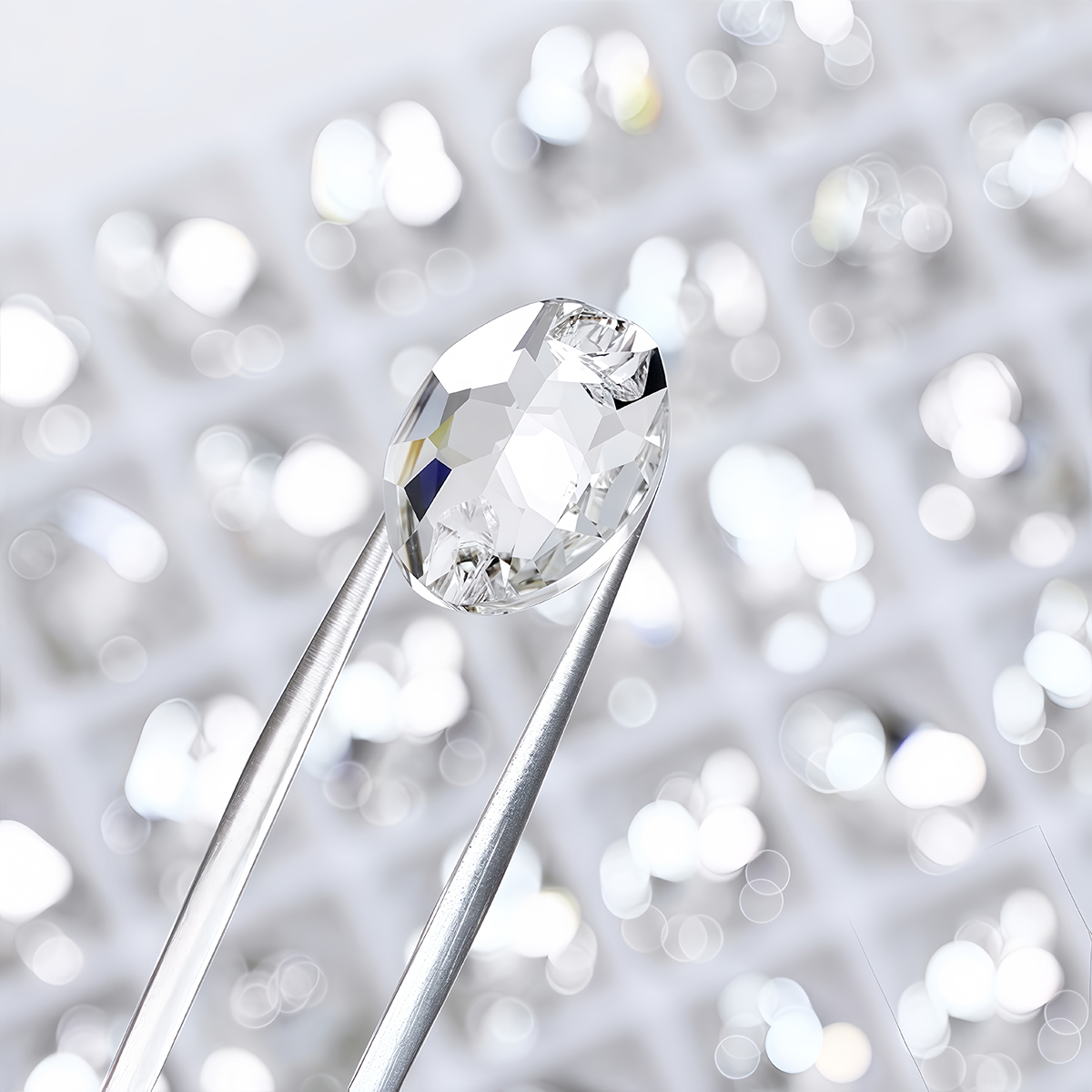 Oval Ellipse Crystal Clear Gla - Sewing Garments 评论和价格