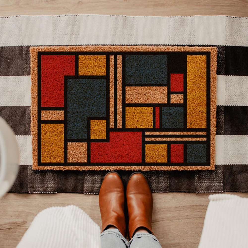 Mid Century Modern Doormat Bau - Century Textile & Sewing Supply By Owner 评论和价格