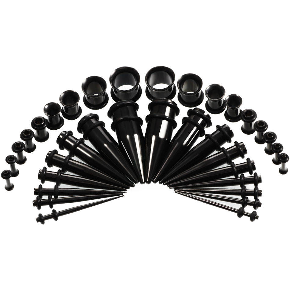 36Pcs/Lot 14G-00G Ear Gauges S - Seam Gauge Metal 评论和价格