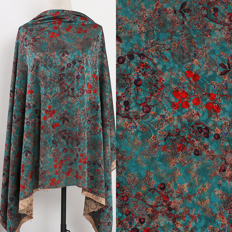 1m Floral Printed Fabric Imita - Textile For Sewing 评论和价格