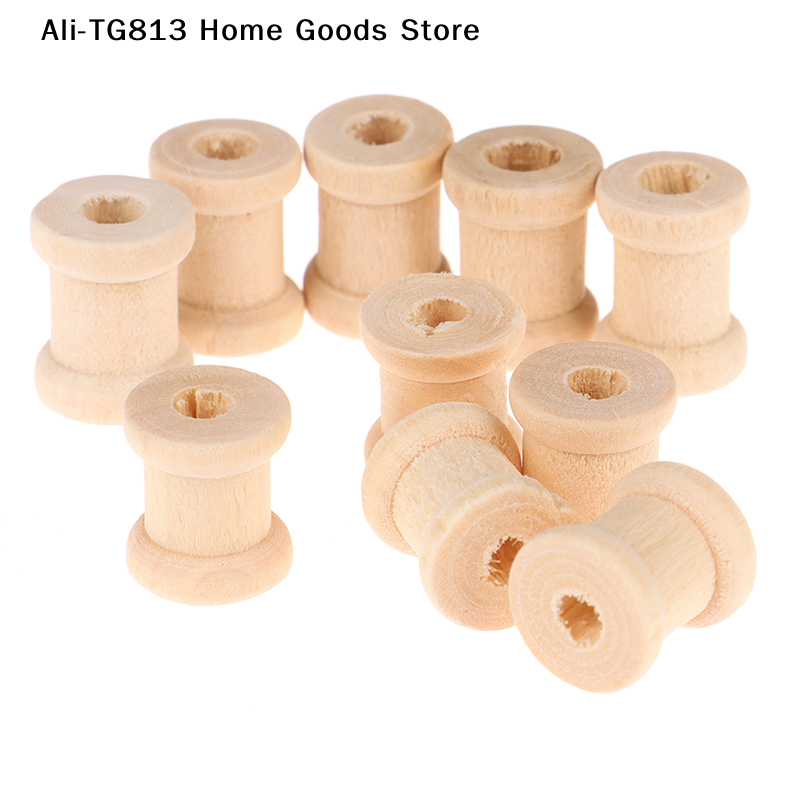 [TG813]100PCS Wooden Empty Thr - Thread Bobbins Empty 评论和价格