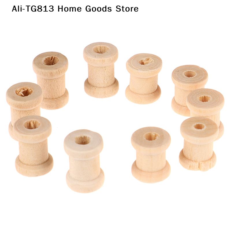 [TG813]100PCS Wooden Empty Thr - Thread Bobbins Empty 评论和价格