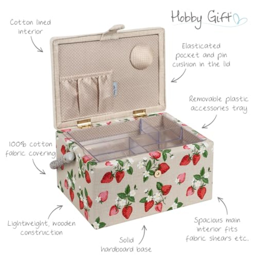Medium Sewing Box Craft Storag - Sewing Pin Cushion 评论和价格