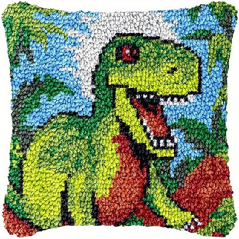Dinosaur Latch Hook Pillow Kit - Sewing Pin Cushion 评论和价格