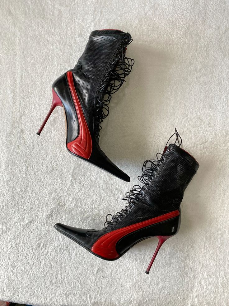 Black and red leather sexy lea - Sewing Nylon 评论和价格