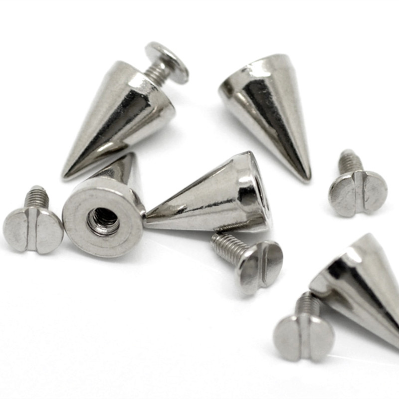 50Sets Silver Tone Studs Spots - Sewing Garments 评论和价格