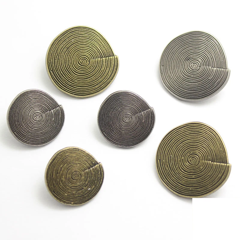 Retro Spiral Metal Buttons, Ha - Button Hole Cutter 评论和价格