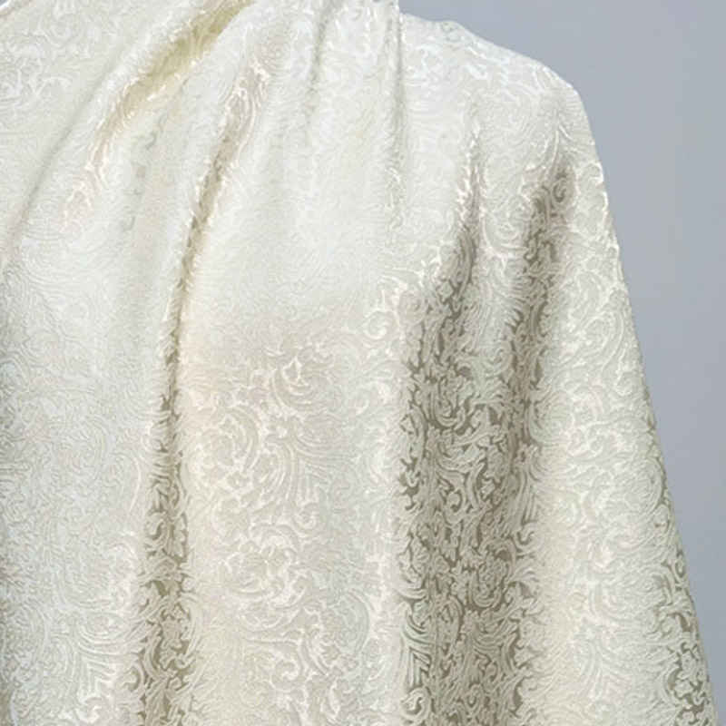Pre-cut Beige Damask Jacquard  - Textile For Sewing 评论和价格