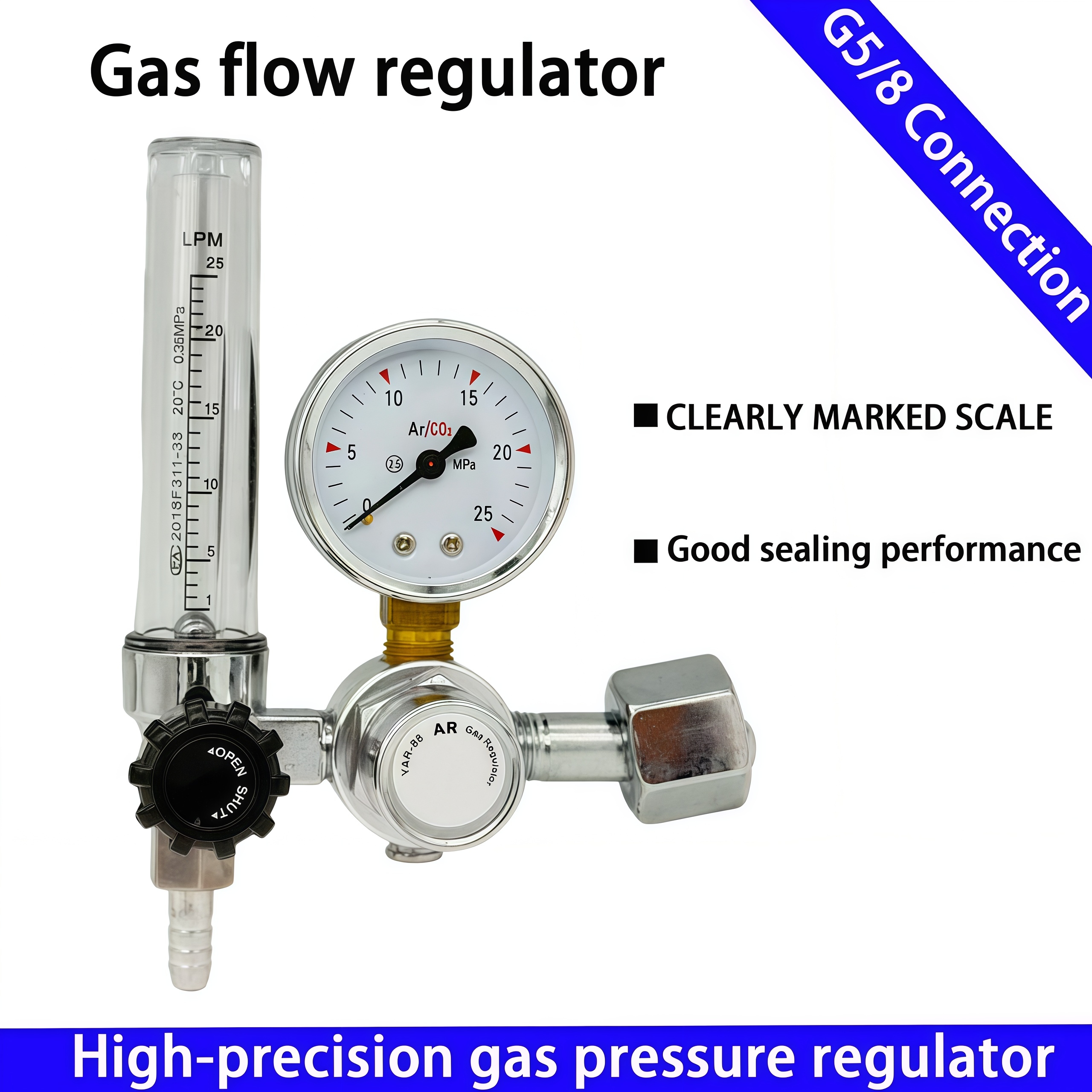 2025 NEW 0-25Mpa Argon Regulat - Seam Gauge Metal 评论和价格