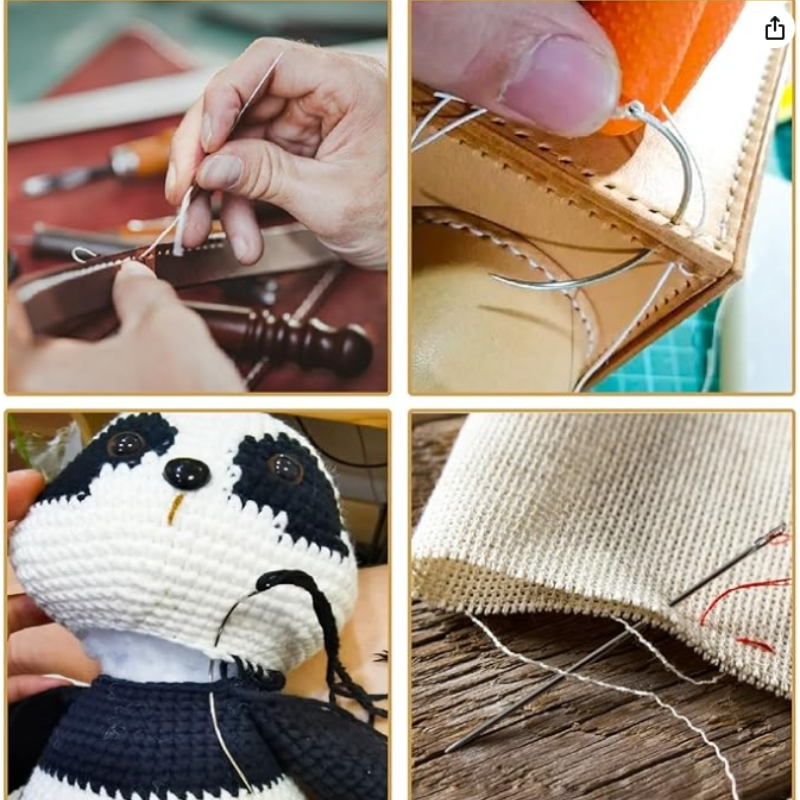 Hand Sewing Needle Kit, Heavy  - Leather Needle Heavy 评论和价格