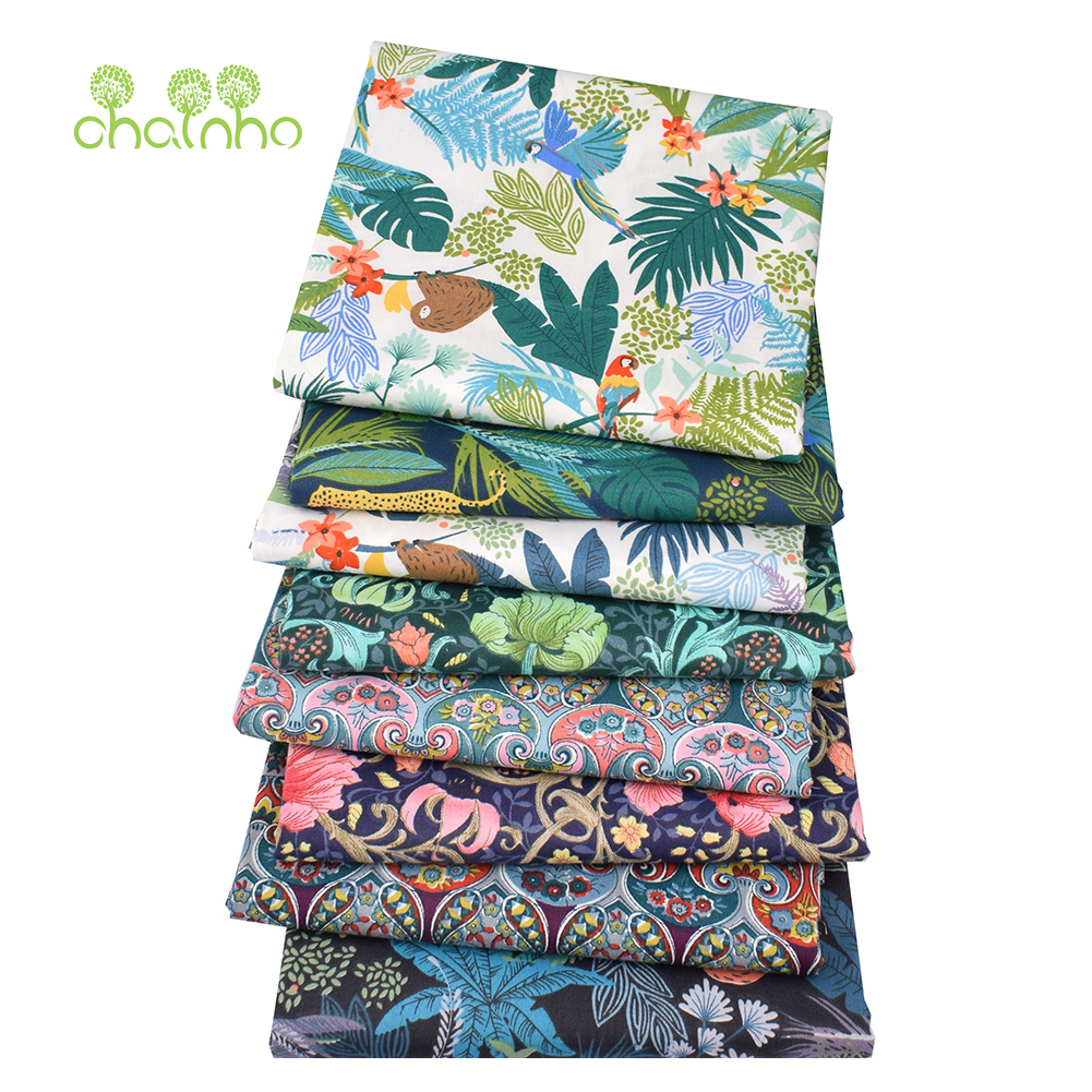 Chainho,Printed Twill Cotton F - Textile For Sewing 评论和价格