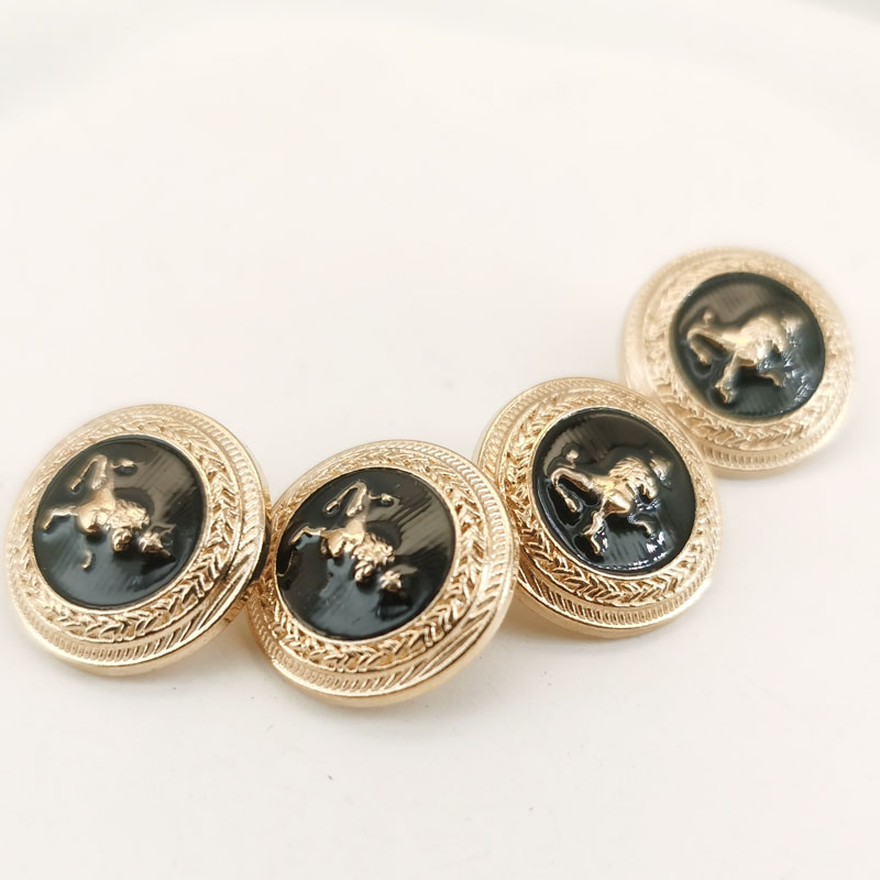 10pcs Gold Round Alloy Horse S - Button Hole Cutter 评论和价格
