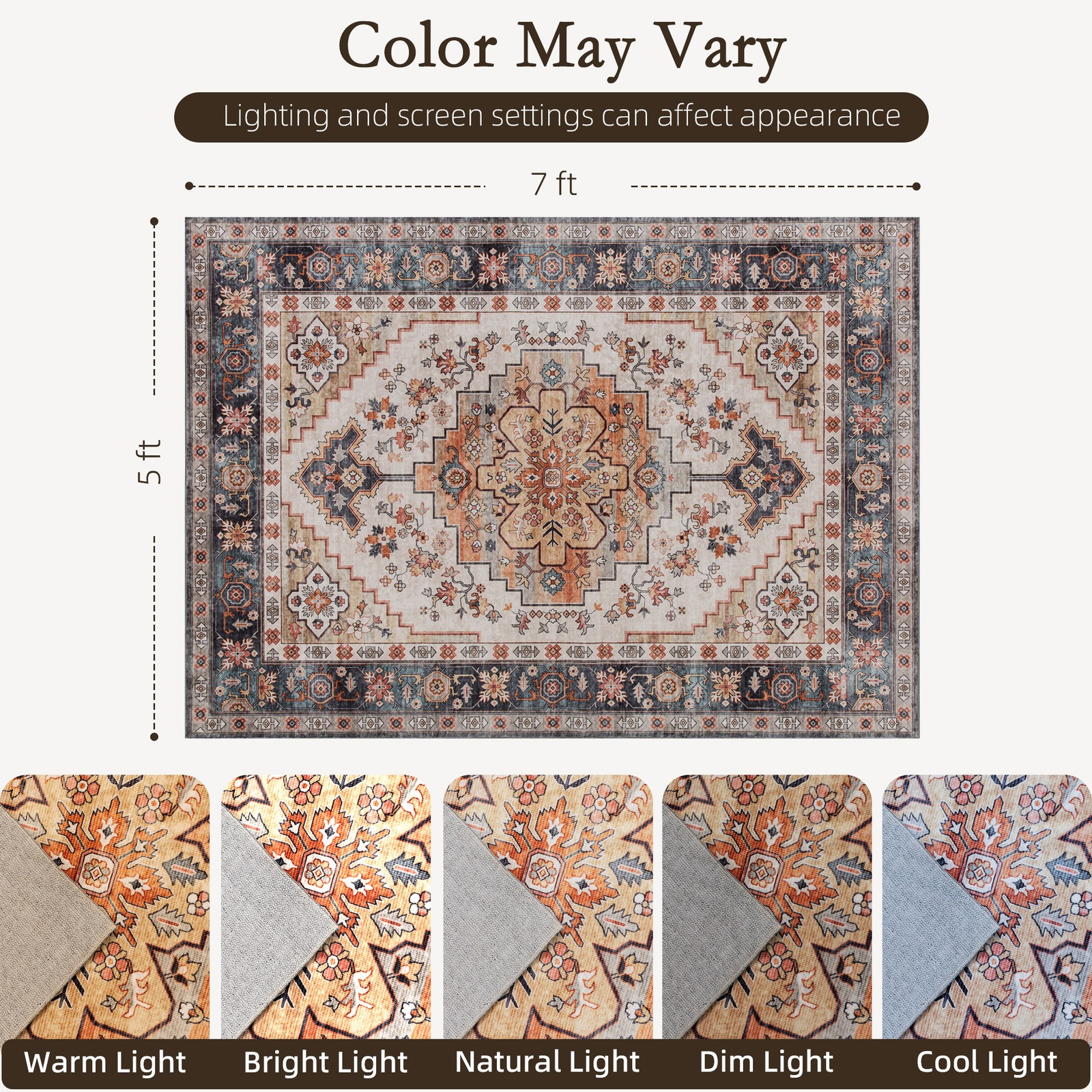 Area Rug 5x7, Machine Washable - Century Textile & Sewing Supply By Owner 评论和价格