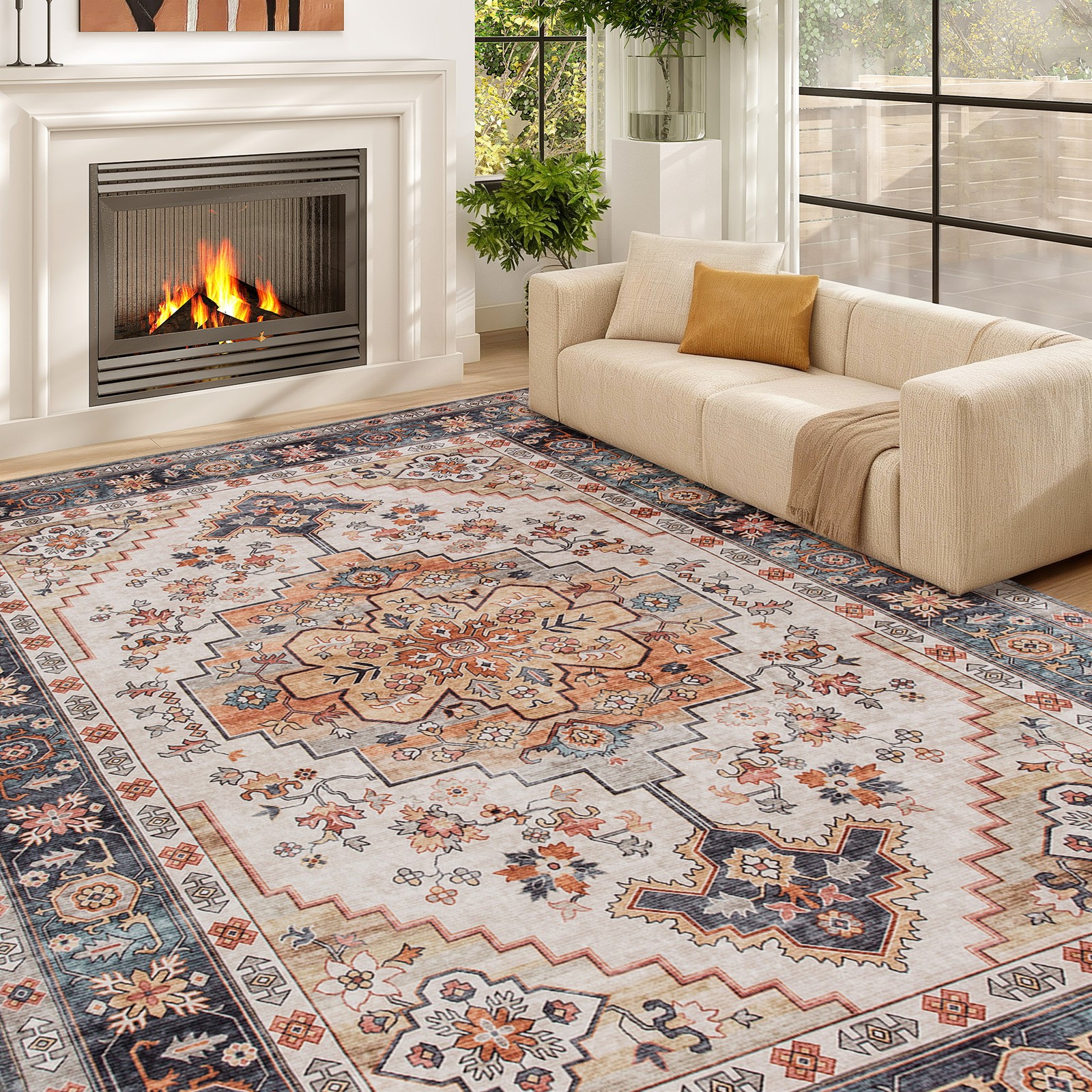 Area Rug 5x7, Machine Washable - Century Textile & Sewing Supply By Owner 评论和价格