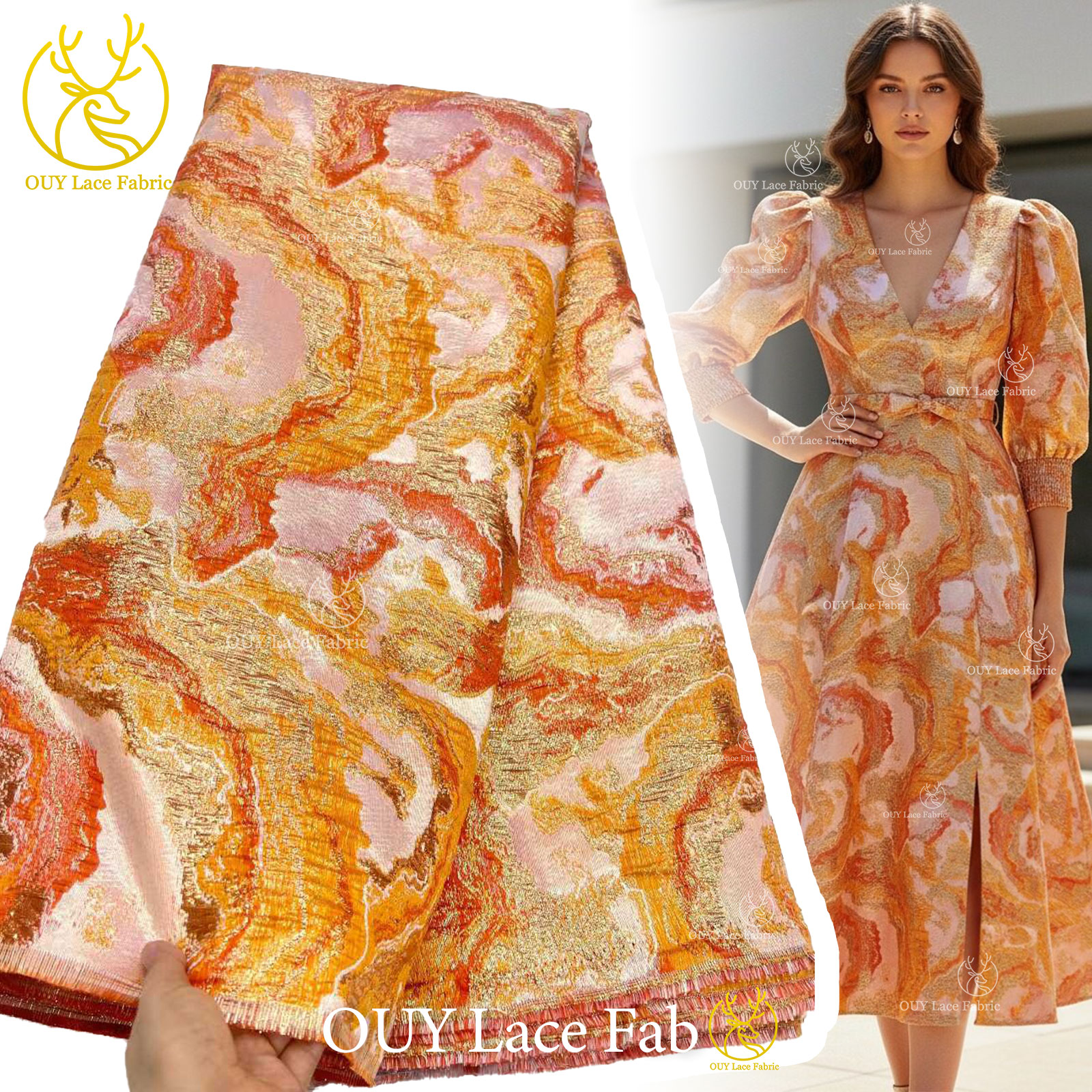 Fashion Brocade Jacquard Lace  - Sewing Gathering 评论和价格