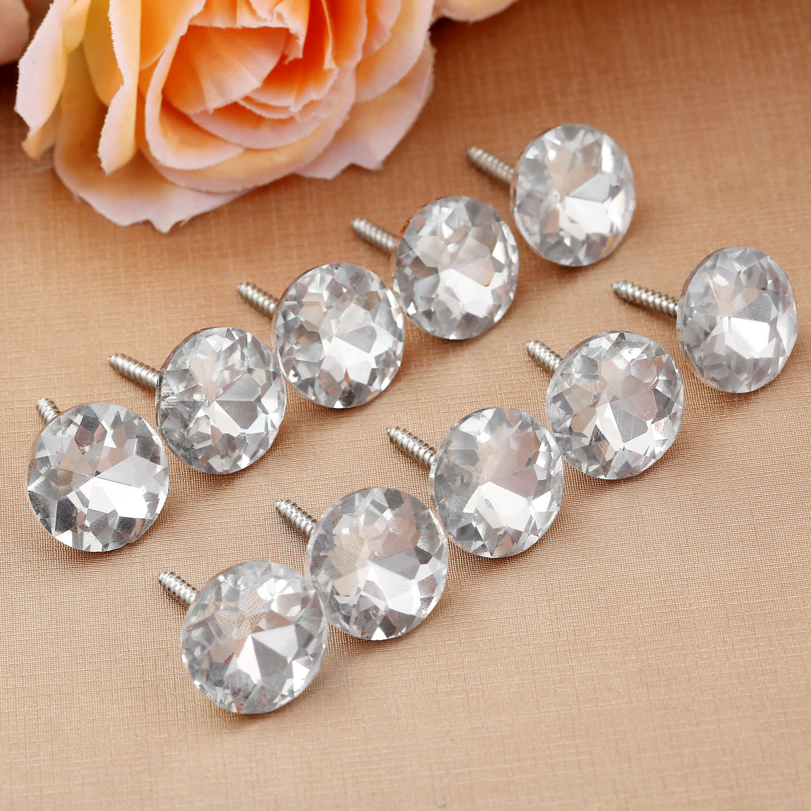 10pcs 20mm Studs Shiny Pattern - Button Hole Cutter 评论和价格