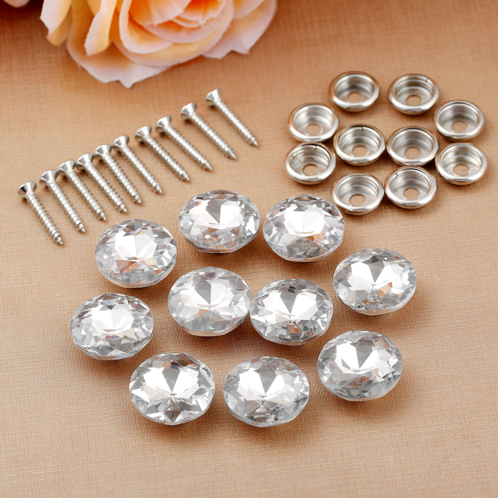 10pcs 20mm Studs Shiny Pattern - Button Hole Cutter 评论和价格