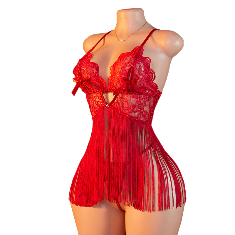 Transparent Lace Women Red Str - Sewing Nylon 评论和价格