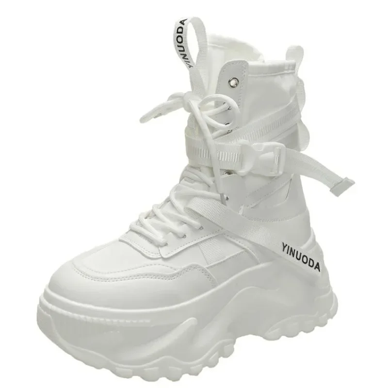 Fashion Women Chunky Platform  - Sewing Nylon 评论和价格