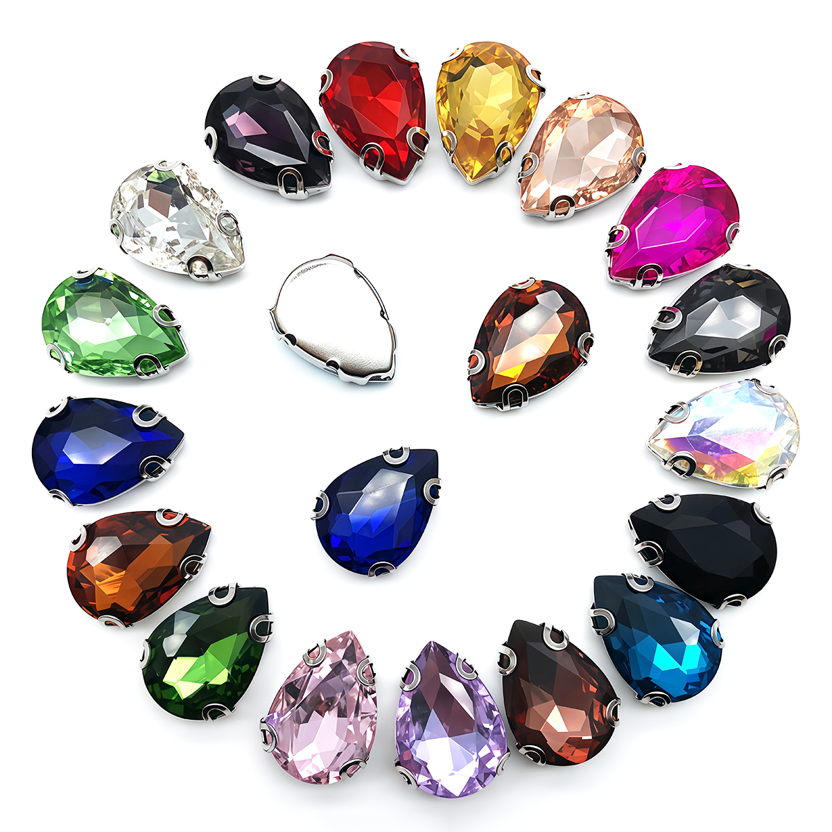 Water Drop Crystal Glass Rhine - Sewing Garments 评论和价格