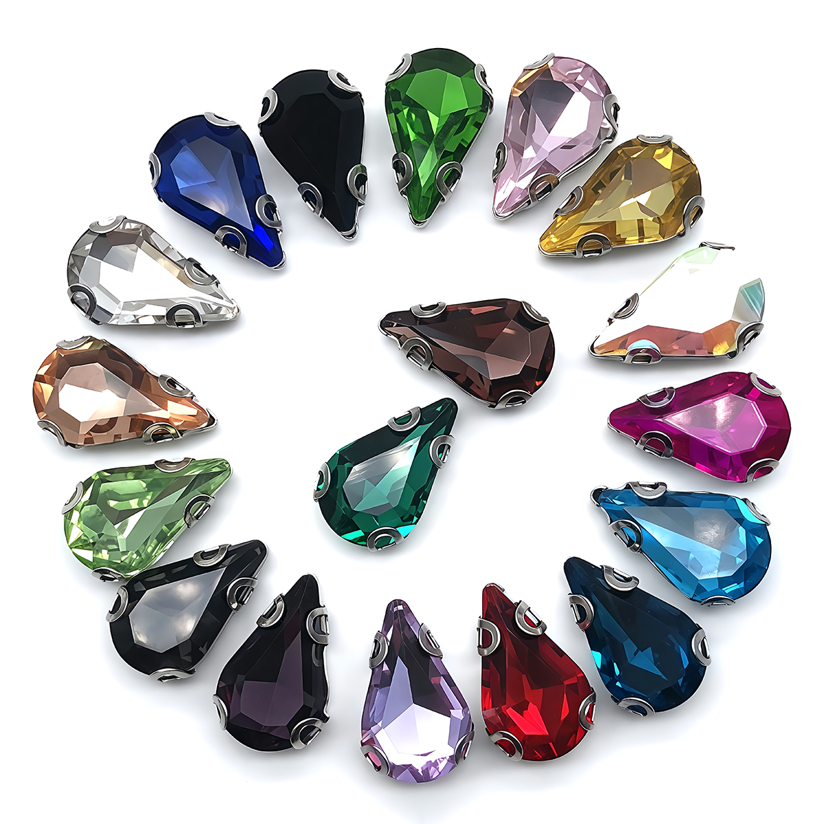 Water Drop Crystal Glass Rhine - Sewing Garments 评论和价格