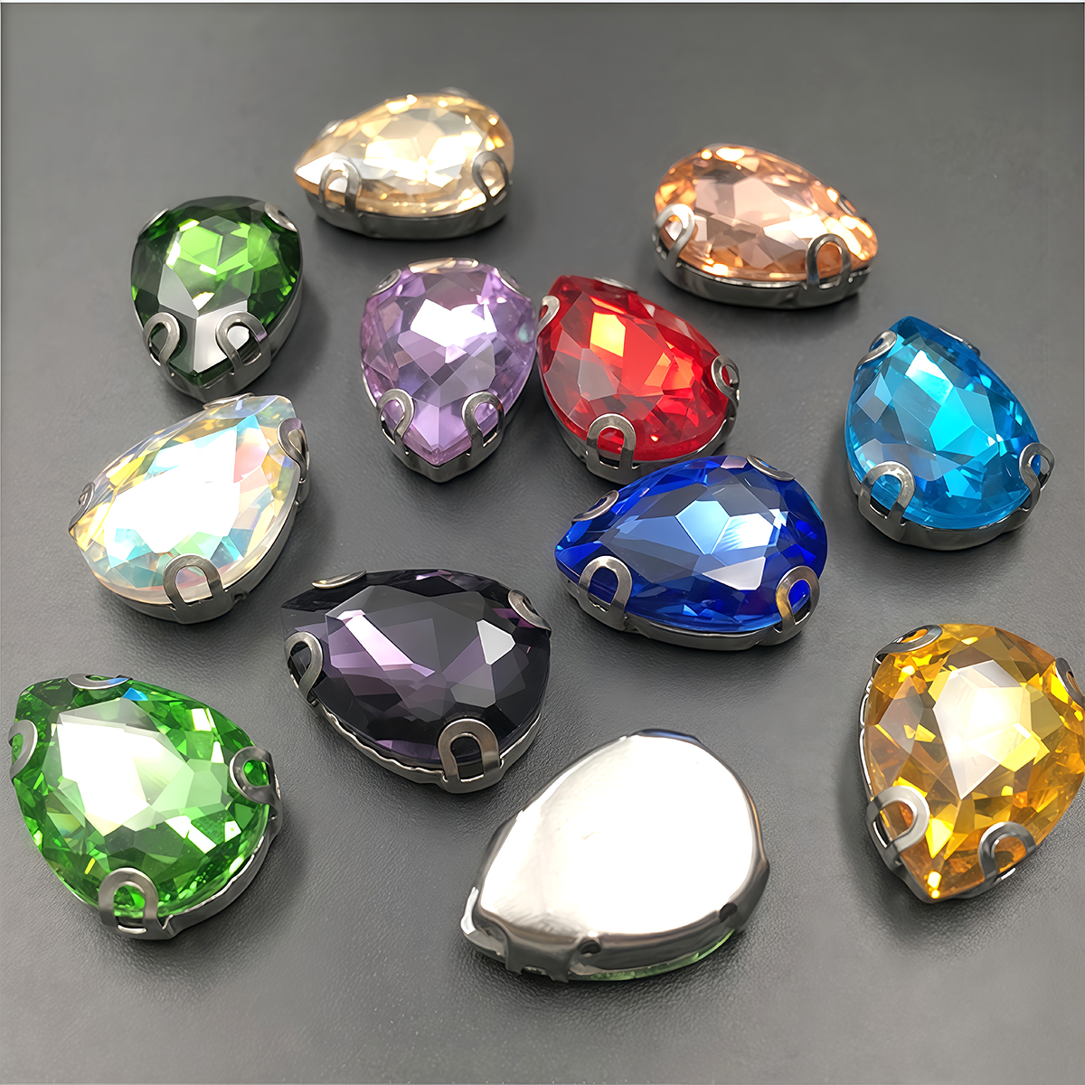 Water Drop Crystal Glass Rhine - Sewing Garments 评论和价格