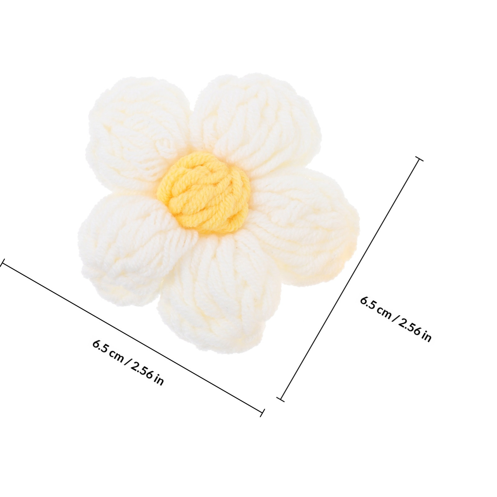 4Pcs Manual Crocheted Flower A - Sewing Garments 评论和价格
