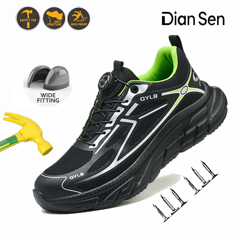Mens Work Safety Boots Steel T - Sewing Nylon 评论和价格