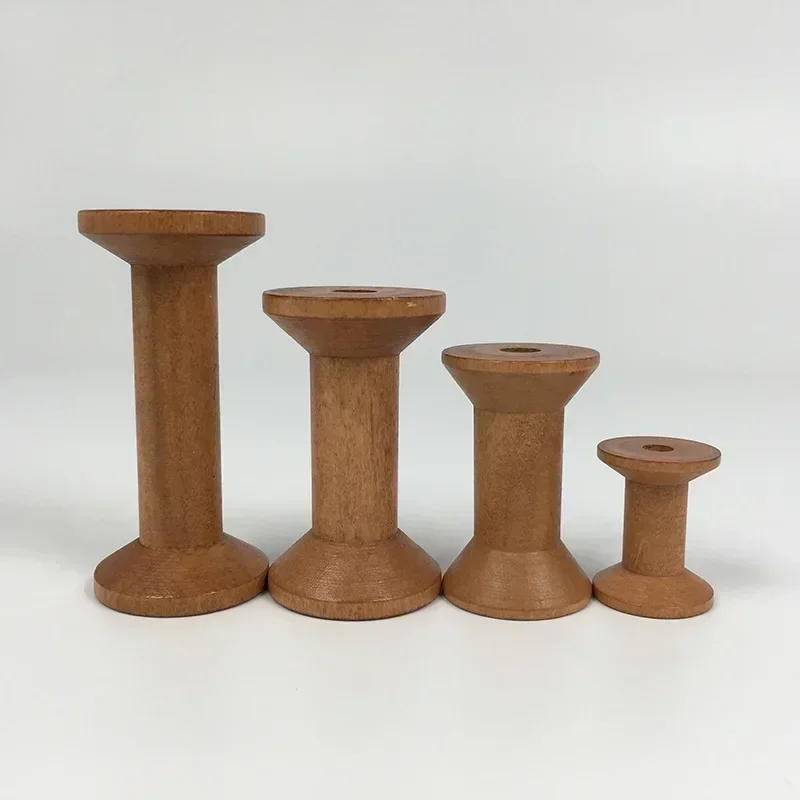 1Pc Brown Big Wood Empty Spool - Thread Bobbins Empty 评论和价格