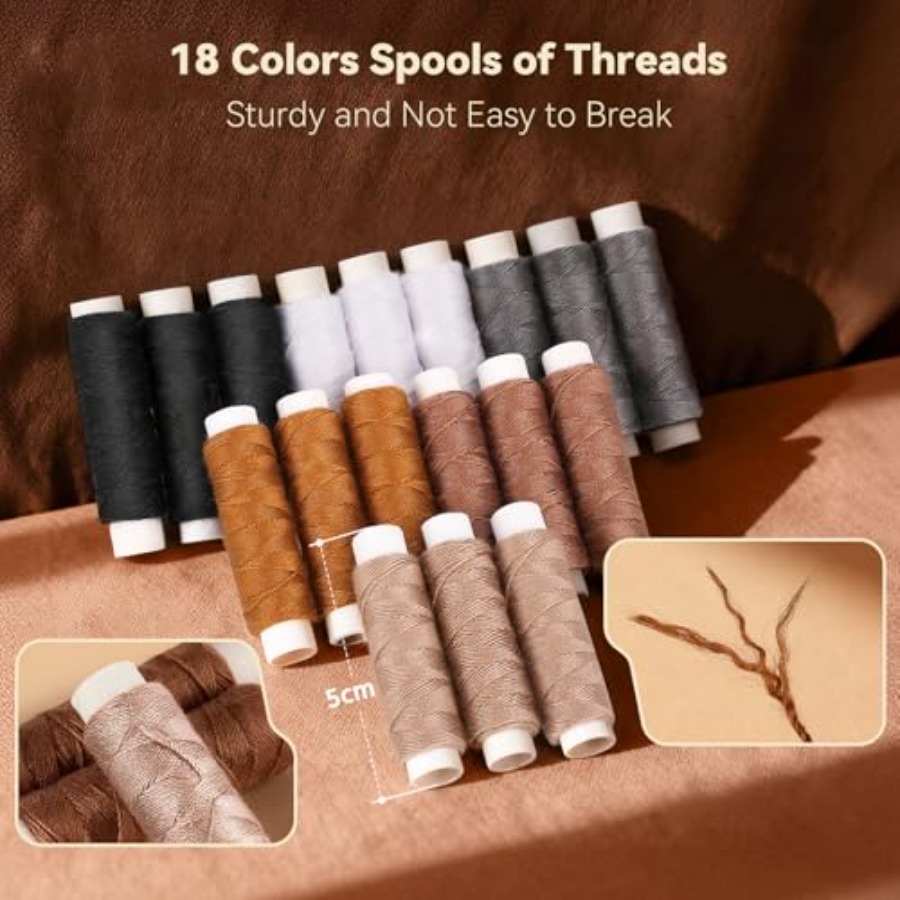 Leather Sewing Kit: 43pcs Need - Leather Needle Heavy 评论和价格