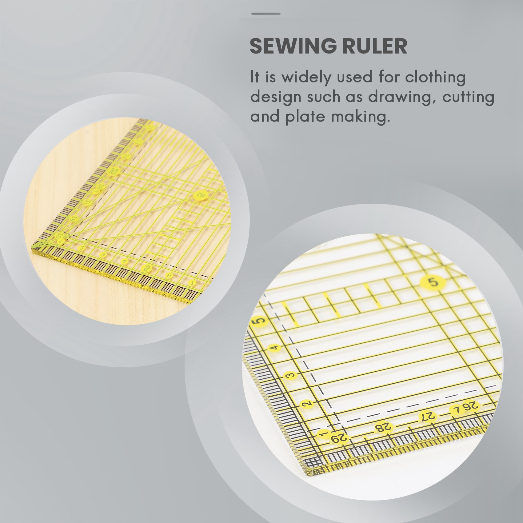 Cutting Ruler Multi-Purpose Pa - Sewing Garments 评论和价格
