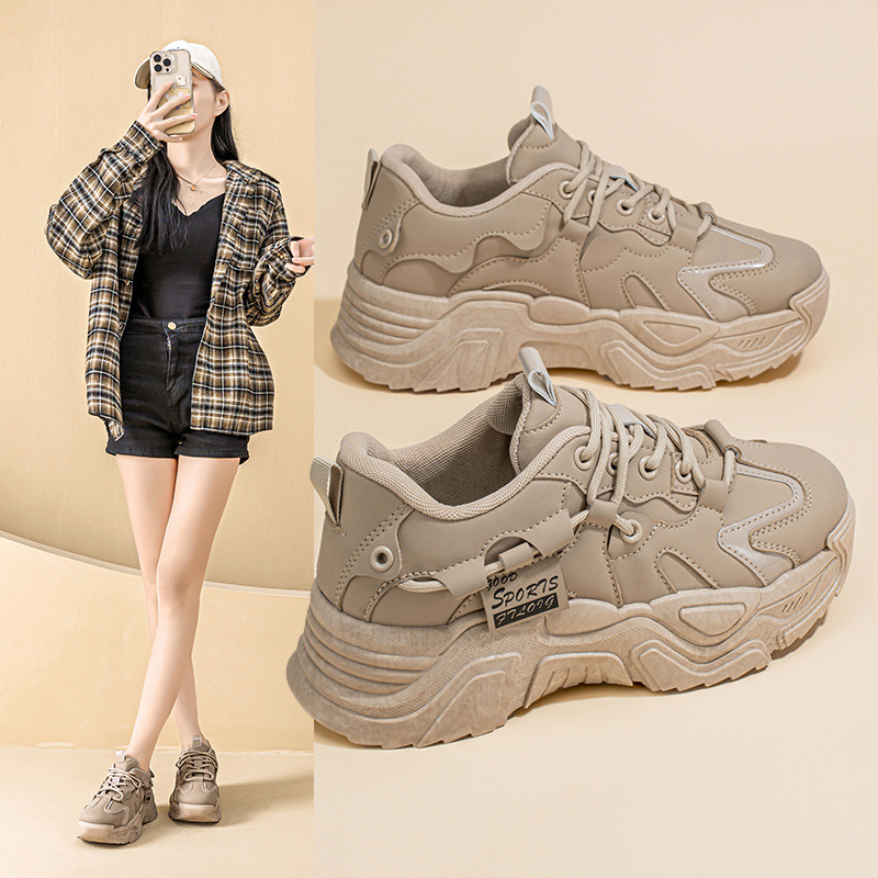 Dad's shoes for women in sprin - Sewing Nylon 评论和价格