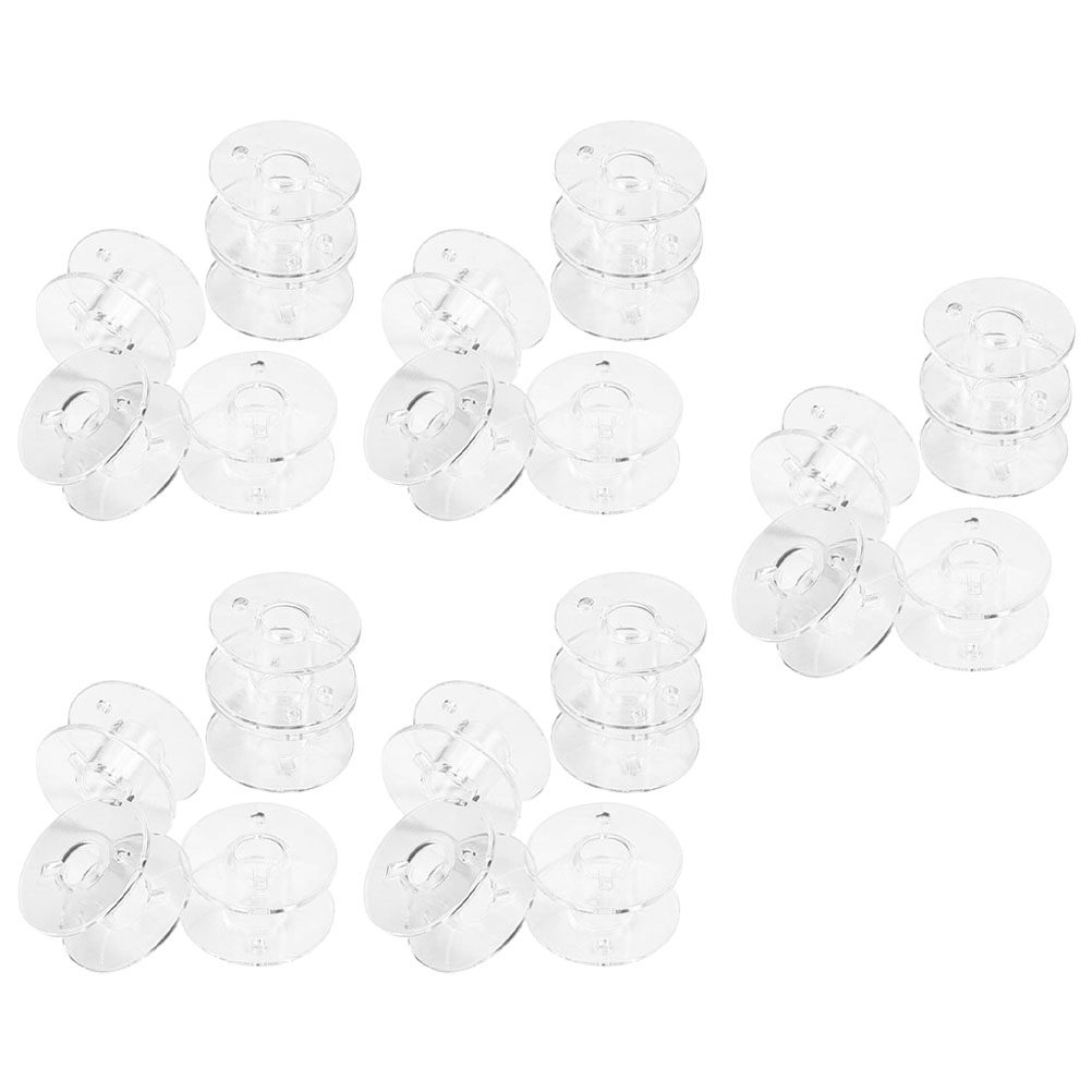 1Set Clear Plastic Bobbins Sew - Thread Bobbins Empty 评论和价格