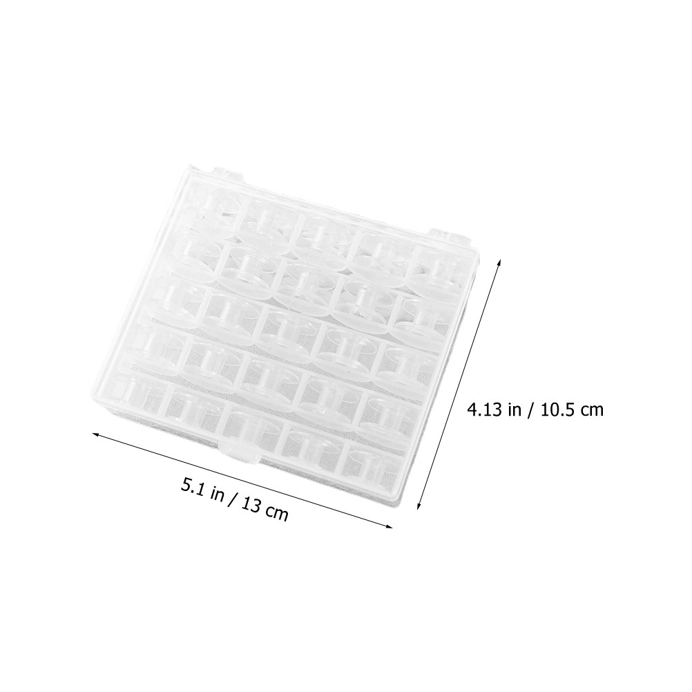1Set Clear Plastic Bobbins Sew - Thread Bobbins Empty 评论和价格
