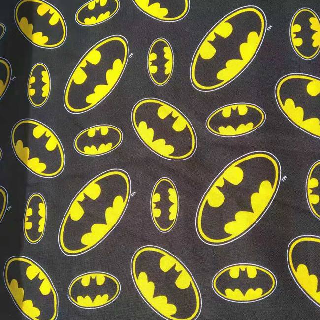 140cm Width Cartoon Batman Log - Textile For Sewing 评论和价格