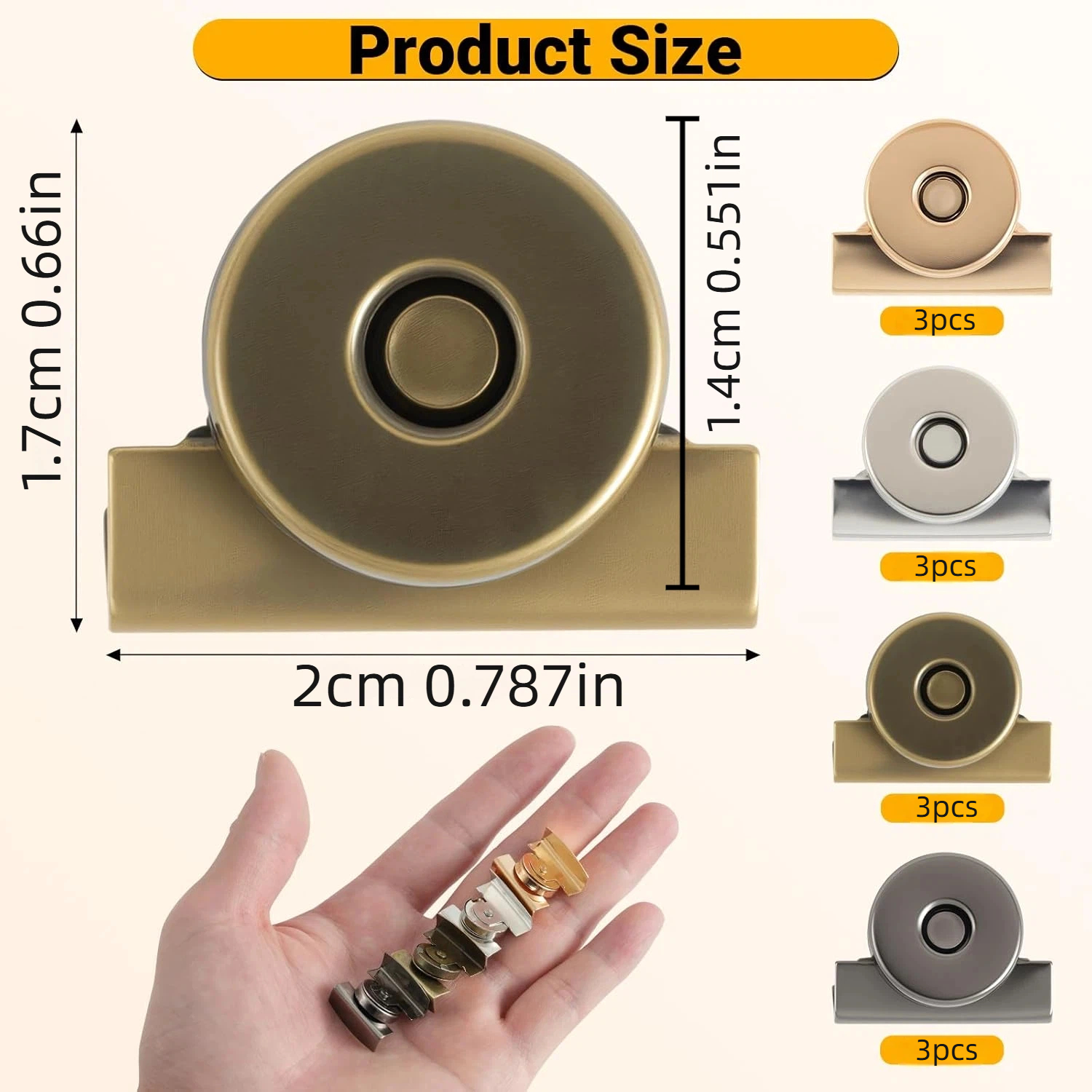 12 Pairs 14mm Magnetic Snaps,  - Button Hole Cutter 评论和价格