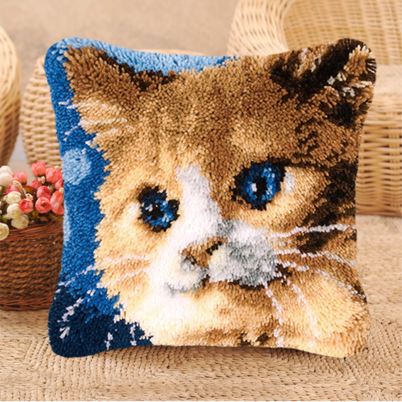 Cat Series Latch Hook Kit Mats - Sewing Pin Cushion 评论和价格
