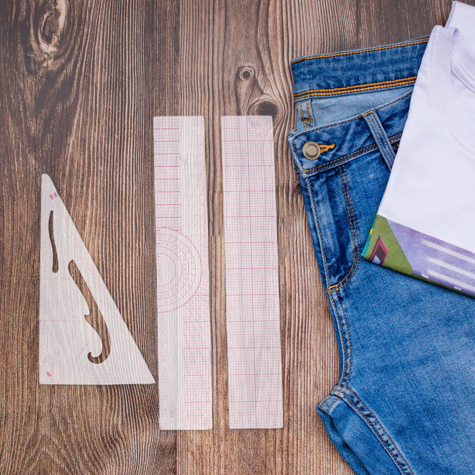 1Set Garment Pattern Making Ru - Sewing Garments 评论和价格