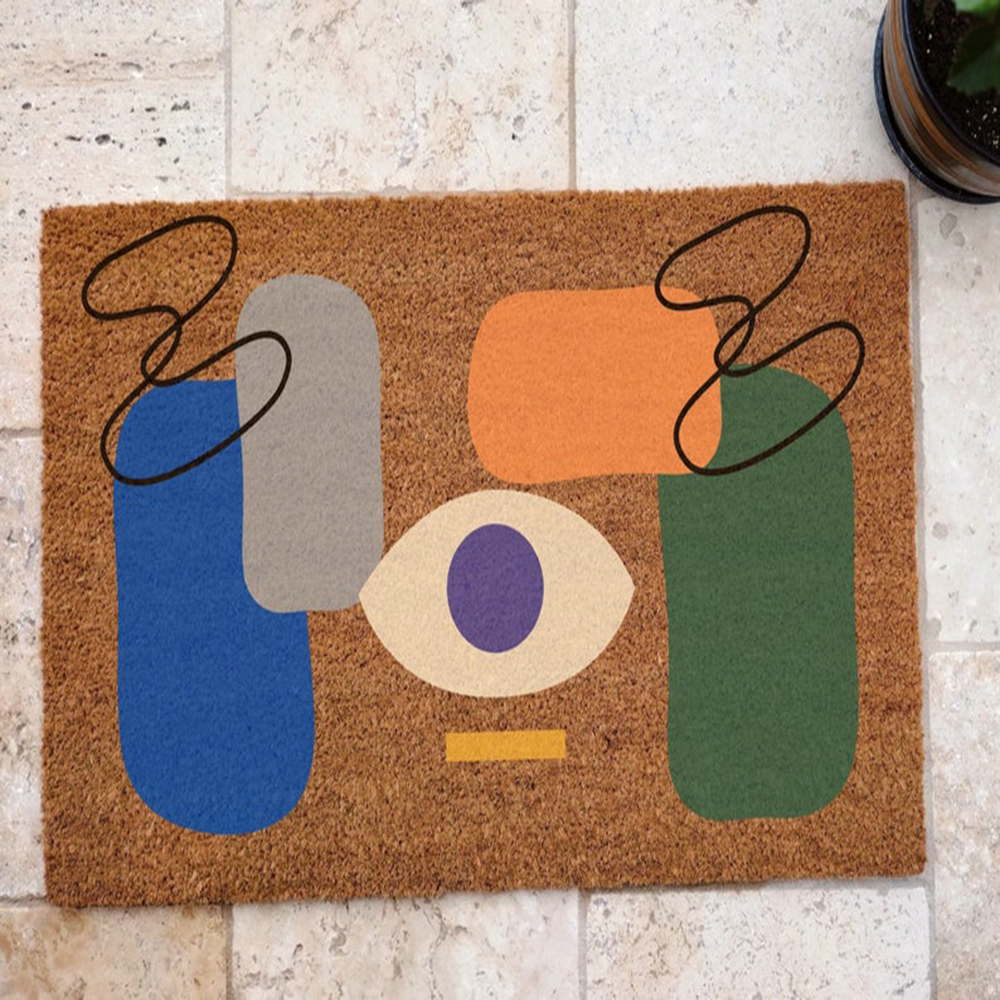 Abstract Coir Doormat Mid Cent - Century Textile & Sewing Supply By Owner 评论和价格