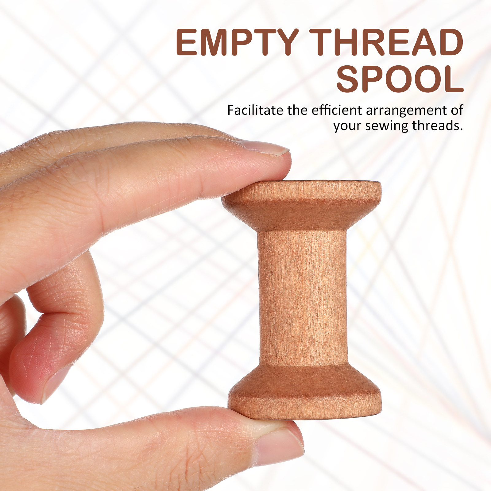 20Pcs Empty Wood Spools Thread - Thread Bobbins Empty 评论和价格