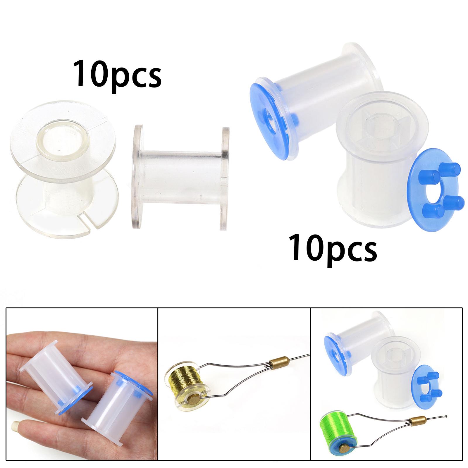10Pcs Fly Tying Bobbin Spools  - Thread Bobbins Empty 评论和价格